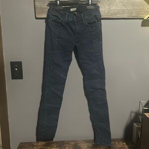 True Religion Halle Mid Rise Motorcycle Jean